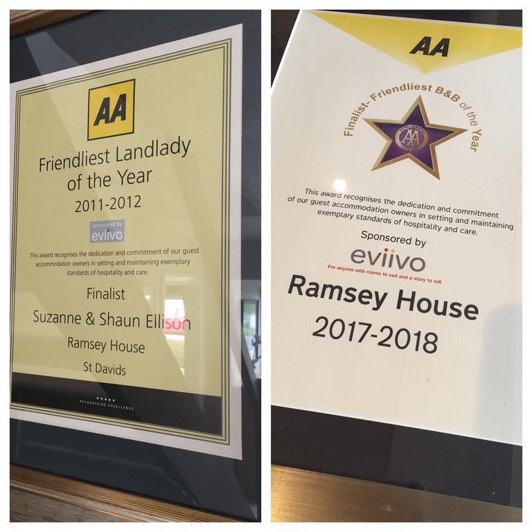 Ramsey House - Luxury Licensed B&B - Parking And Guest Lounge St Davids Eksteriør billede